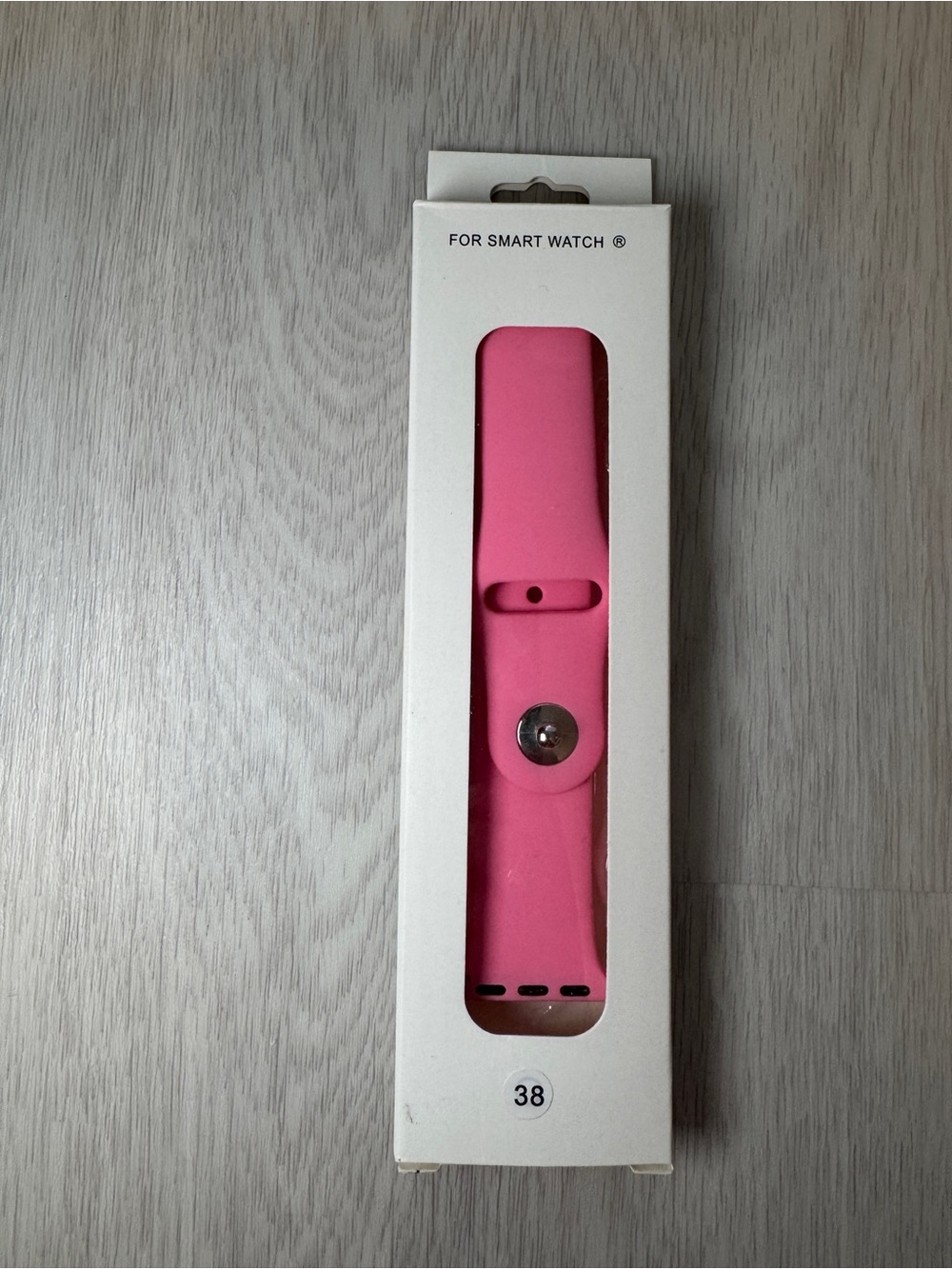 Pink Silicone Smartwatch Band - Fits 38mm